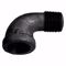 Jones Stephens B2540002 1/4" Black Iron 90° Street Elbow, Banded