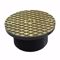 Jones Stephens D59916 4" Heavy Duty PVC Cleanout Spud with 6" Nickel Bronze Round Cover
