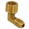 Jones Stephens F40085 5/16" x 1/4" Brass Flare x MIP 90° Elbow
