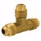 Jones Stephens F40120 5/8" x 5/8" x 1/2" Brass Flare Reducing Tee