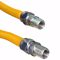 Jones Stephens G71120 5/8" OD (1/2" ID) X 24" Gas Connector, Yellow Coated Corrugated Stainless Steel, 3/4" MIP X 3/4" MIP