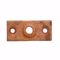 Jones Stephens H82050 1/2" Cast Iron Pipe Support Ceiling Plate, Copper Finish
