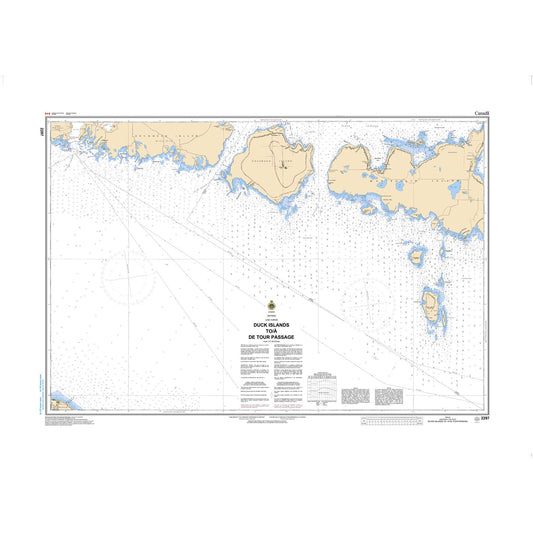 Paradise Clay CAN2297 CHS Chart Duck Islands to DeTour Passage