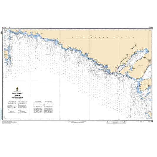 Paradise Clay CAN2298 CHS Chart Cove Island to Duck Islands