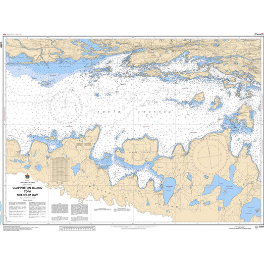 Paradise Clay CAN2299 CHS Chart Clapperton Island to/ Meldrum Bay