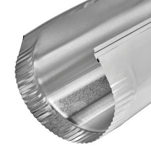 Lambro 705 7″ Galvanized Snap-Lock Pipe – 24″ Length