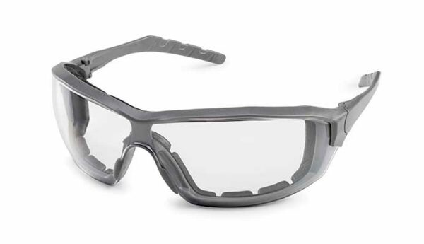 Gateway Safety 22GY80 Silverton Safety Glasses - Hybrid Foam-Lined Eye Protection with OptiFit™ Seal & Dual Strap/Temple System