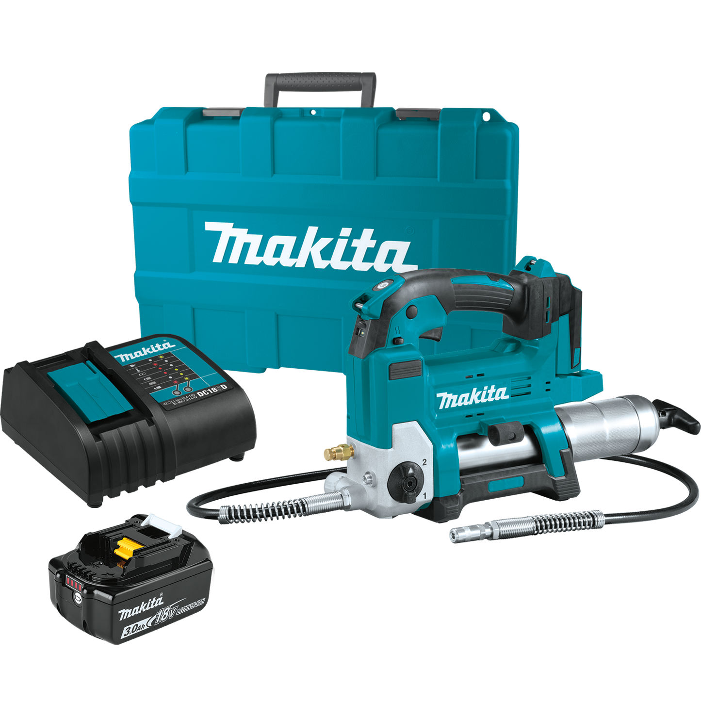 Makita XPG01S1 18V LXT® Lithium‘Ion Cordless Grease Gun Kit (3.0Ah)