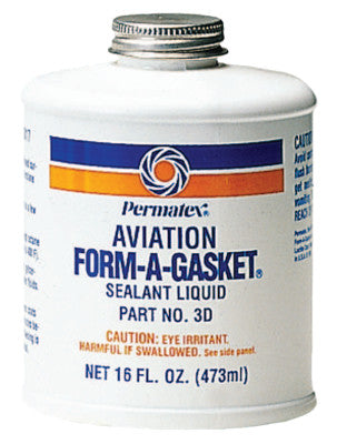 Permatex 80017 Aviation Form-A-Gasket #3 Sealant 16 Oz Bottle (12 EA)