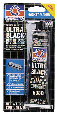 Permatex 82180 Ultra Black Max Oil Resistant Gasket Maker 3.35