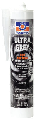 Permatex 82195 #599 Ultra Grey Rigid Ass.Gasket Maker 13 Oz