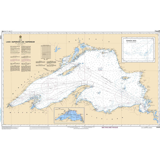 Paradise Clay CAN2300 CHS Chart Lake Superior/Lac Supérieur
