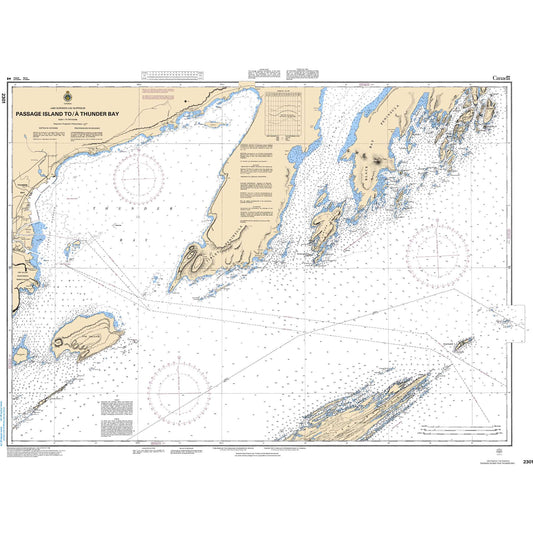 Paradise Clay CAN2301 CHS Chart Passage Island to/ Thunder Bay