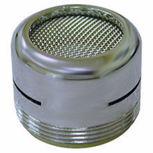 Jones Stephens A01004 Chrome Plated Dual Thread 15/16"-27 Male x 55/64"-27 Female Slotted 2.2 gpm Flow Aerator