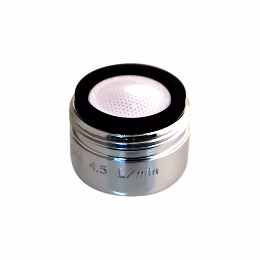 Jones Stephens A01073 Chrome Plated 13/16" - 27T Large Male Thread Non-Slotted 1.5 GPM Aerator