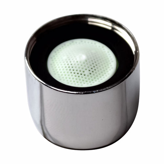 Jones Stephens A01076 Chrome Plated 55/64" - 27T Large Female Thread Non-Slotted .5 GPM Aerator
