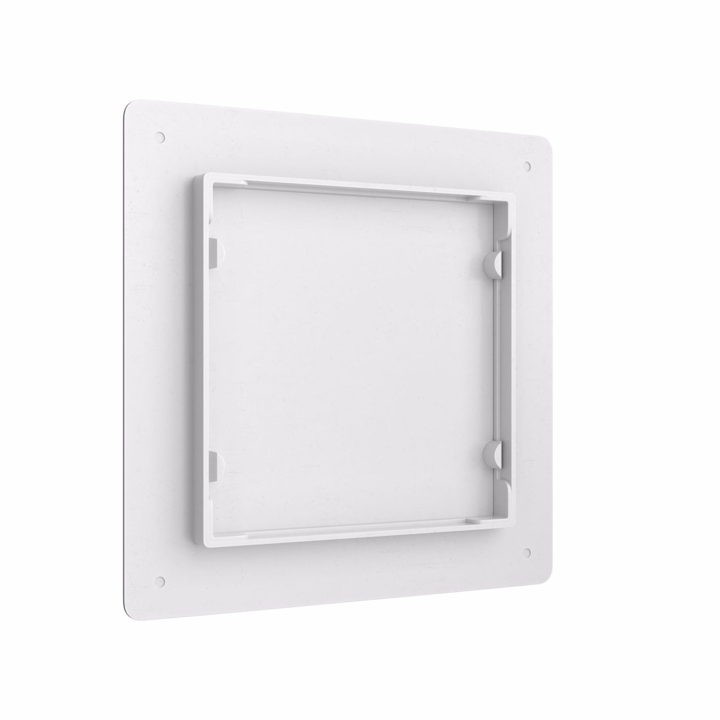 Jones Stephens A05008 8" x 8" Snap-Ease White Plastic Access Panel