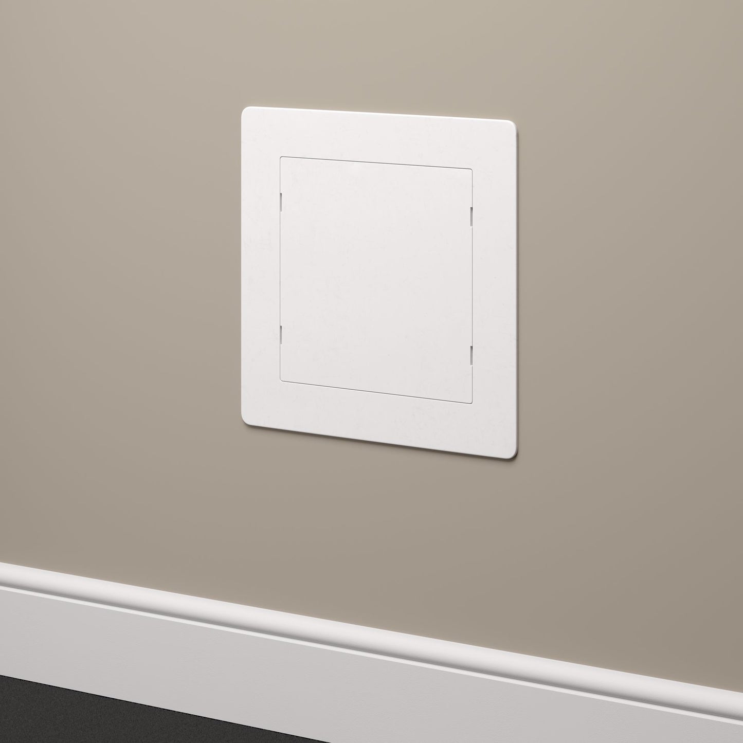 Jones Stephens A05008 8" x 8" Snap-Ease White Plastic Access Panel