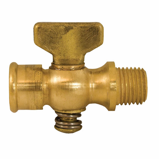 Jones Stephens A11008 1/4" Air Cock, FNPT x FNPT Round Shoulder, Tee Handle