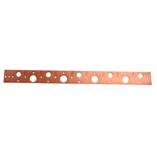 Jones Stephens B00025 1/2" - 3/4"x 20" Flat Copper Plated Bracket, Box of 50