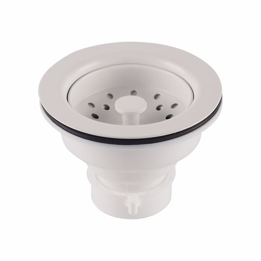 Jones Stephens B02001 White Plastic Body Basket Strainer