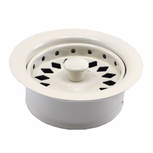 Jones Stephens B03003B Biscuit Disposer Flange with Basket Strainer and Stopper, Boxed