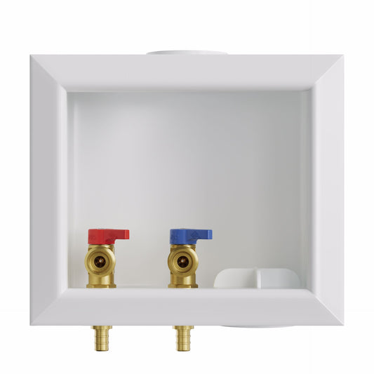 Jones Stephens B05742 Washing Machine Box, Right Outlet, 1/2" PEX F1807 Connection