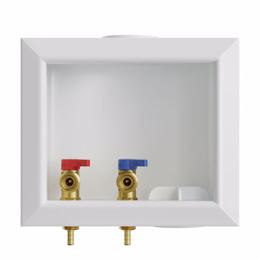 Jones Stephens B05743 Washing Machine Box, Right Outlet, 3/8" PEX F1807 Connection