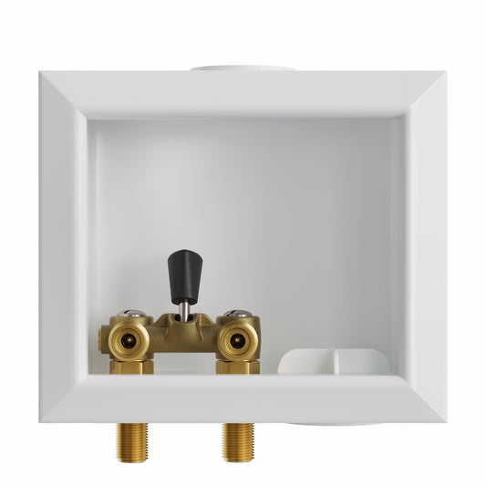 Jones Stephens B05751 Washing Machine Box, Right Outlet with Single Lever Valve, 1/2" MIP/SWT Connection