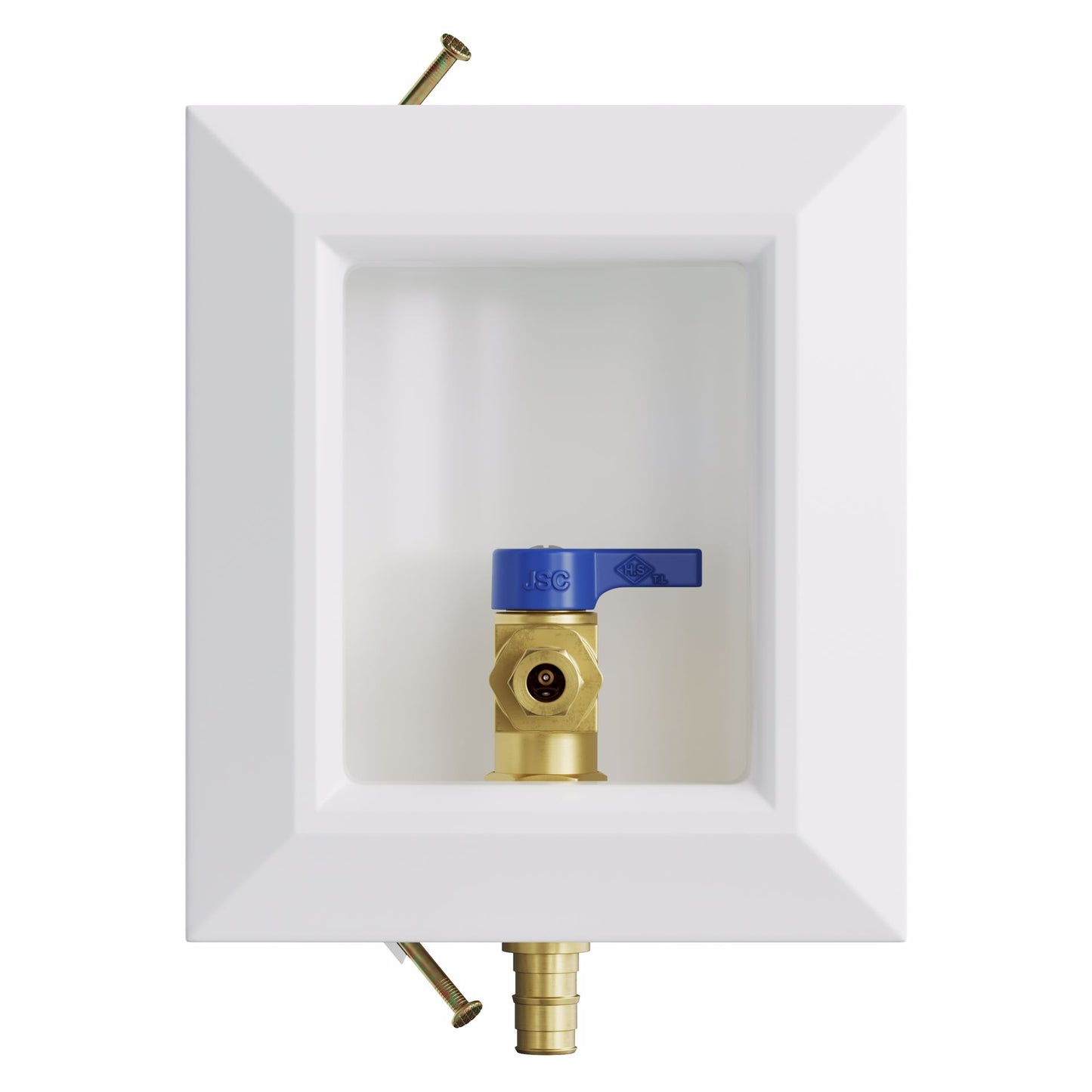 Jones Stephens B05914LF Icemaker Box, Quarter Turn Valve with 1/2" PEX F1960 Connection, Lead Free