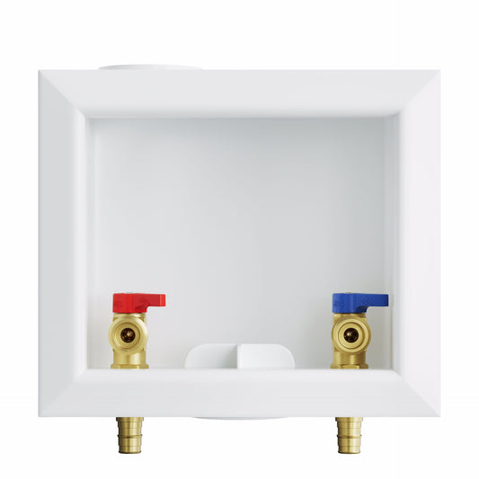 Jones Stephens B05944 Washing Machine Box, Center Outlet, 1/2" PEX F1960 Connection