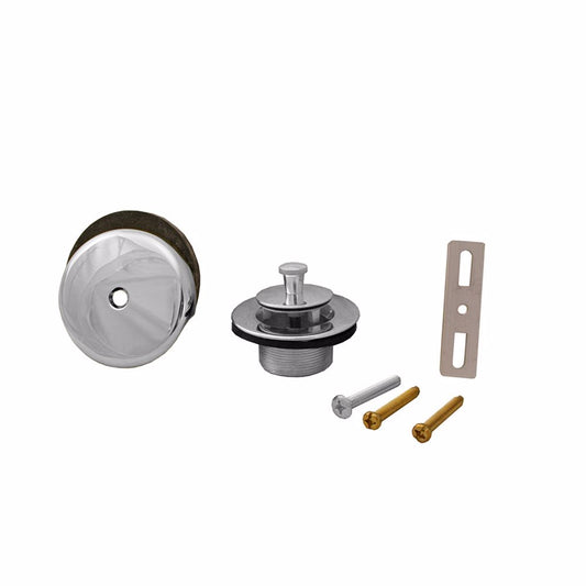 Jones Stephens B07210 Chrome Plated One-Hole Friction Lift Tub Drain Trim Kit