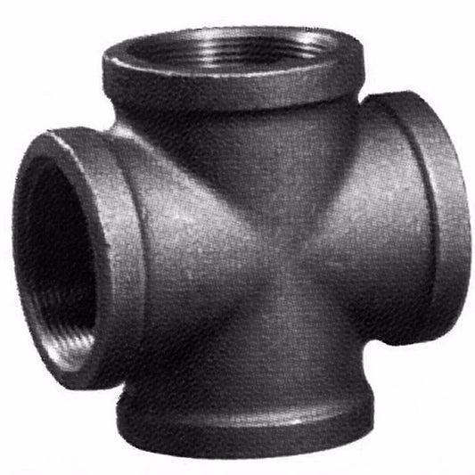 Jones Stephens B1950050 1/2" Black Iron Cross, Banded