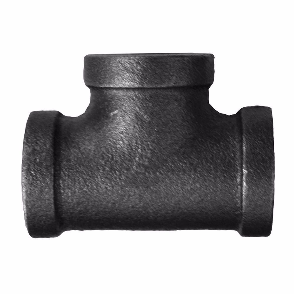 Jones Stephens B4600860 4" Black Iron Tee, Banded