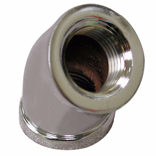 Jones Stephens B50012LF 1/2" Chrome Plated Bronze 45° Elbow