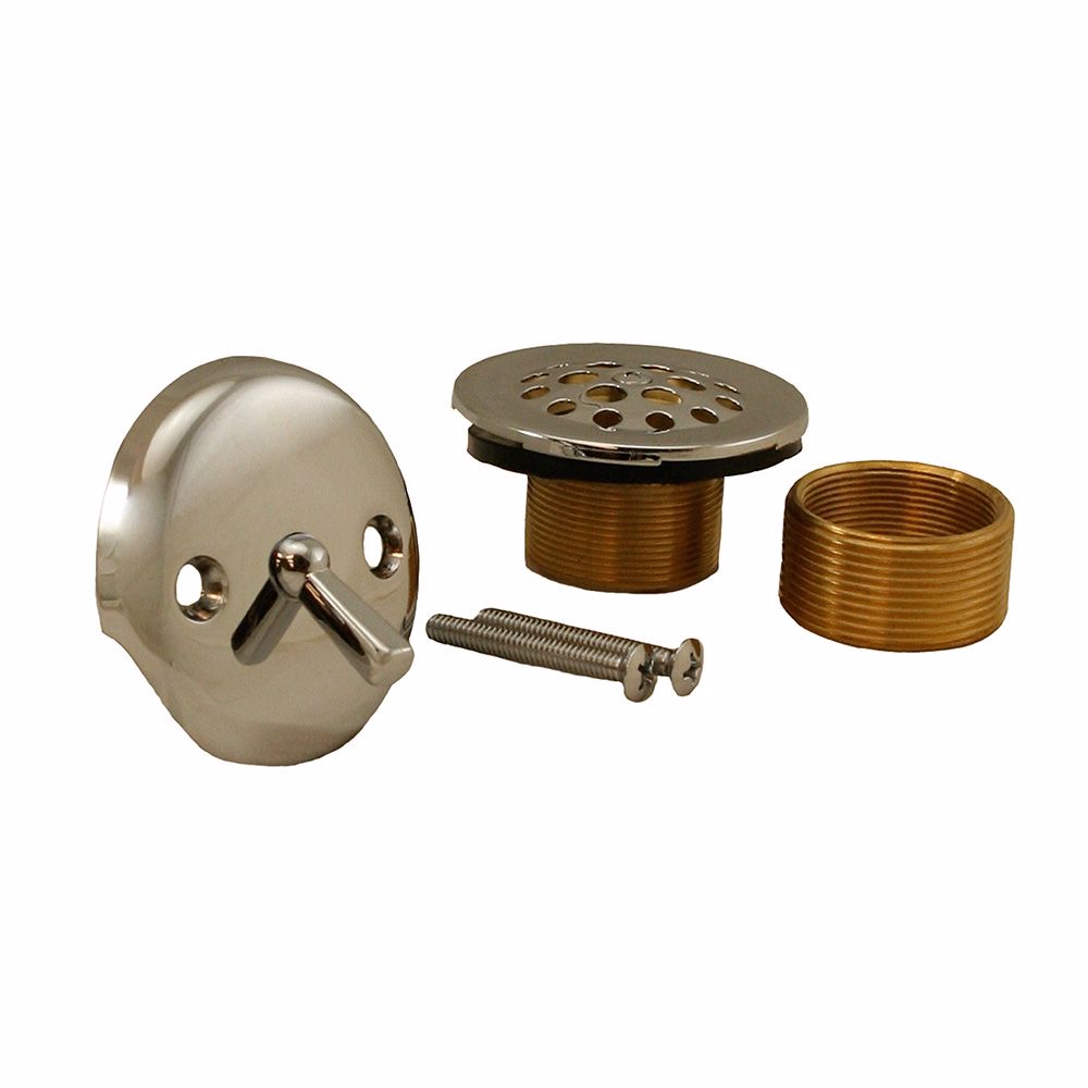 Jones Stephens B51015 Chrome Plated Two-Hole Trip Lever Tub Drain Trim Kit
