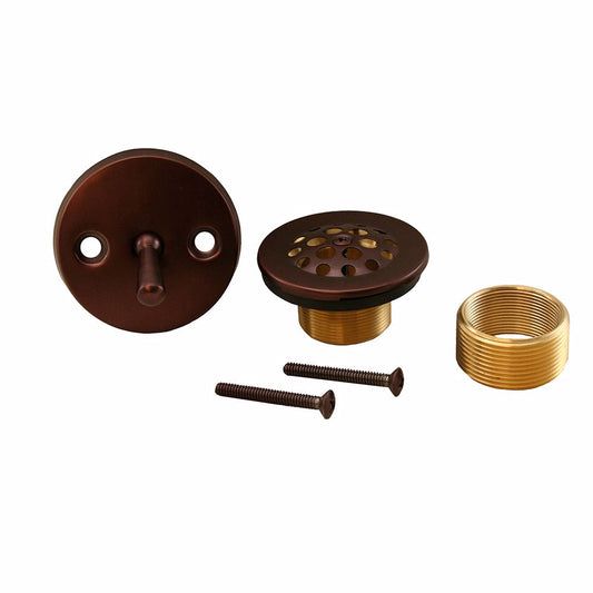 Jones Stephens B5112WB Old World Bronze Two-Hole Trip Lever Tub Drain Trim Kit