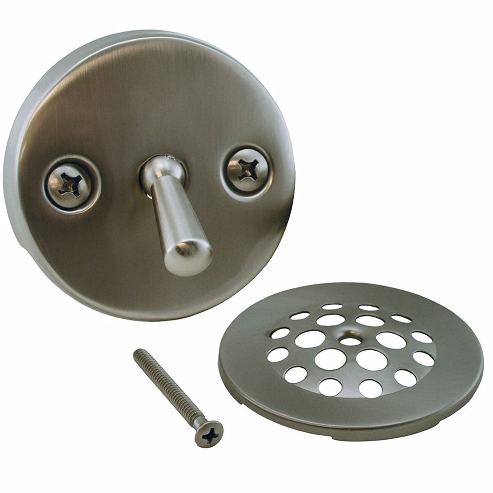 Jones Stephens B5114BN Brushed Nickel Two-Hole Trip Lever Tub Drain Trim