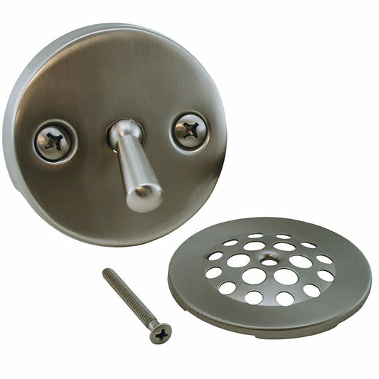 Jones Stephens B5114BN Brushed Nickel Two-Hole Trip Lever Tub Drain Trim