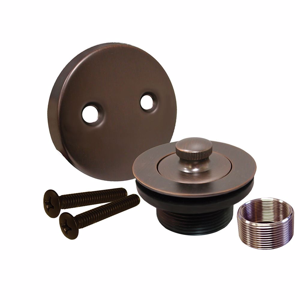 Jones Stephens B5155WB Old World Bronze Two-Hole Lift and Turn Tub Drain Trim Kit