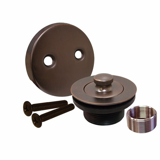 Jones Stephens B5155WB Old World Bronze Two-Hole Lift and Turn Tub Drain Trim Kit