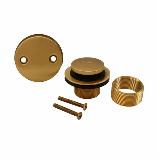 Jones Stephens B5156BB Brushed Bronze Two-Hole Toe Touch Tub Drain Trim Kit