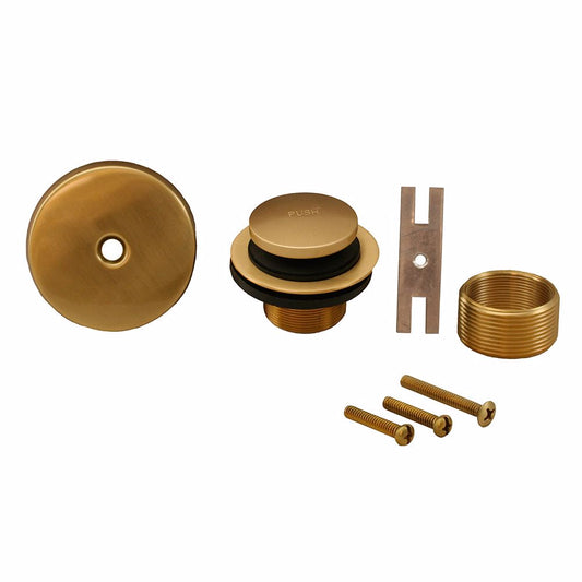 Jones Stephens B5161BB Brushed Bronze One-Hole Toe Touch Tub Drain Trim Kit
