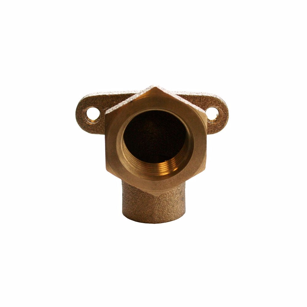 Jones Stephens B55104LF 3/4" FIP x 3/4" FSWT 90 Degree Cast Brass Drop Ear Elbow