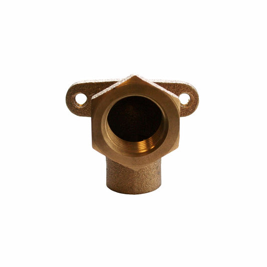 Jones Stephens B55104LF 3/4" FIP x 3/4" FSWT 90 Degree Cast Brass Drop Ear Elbow