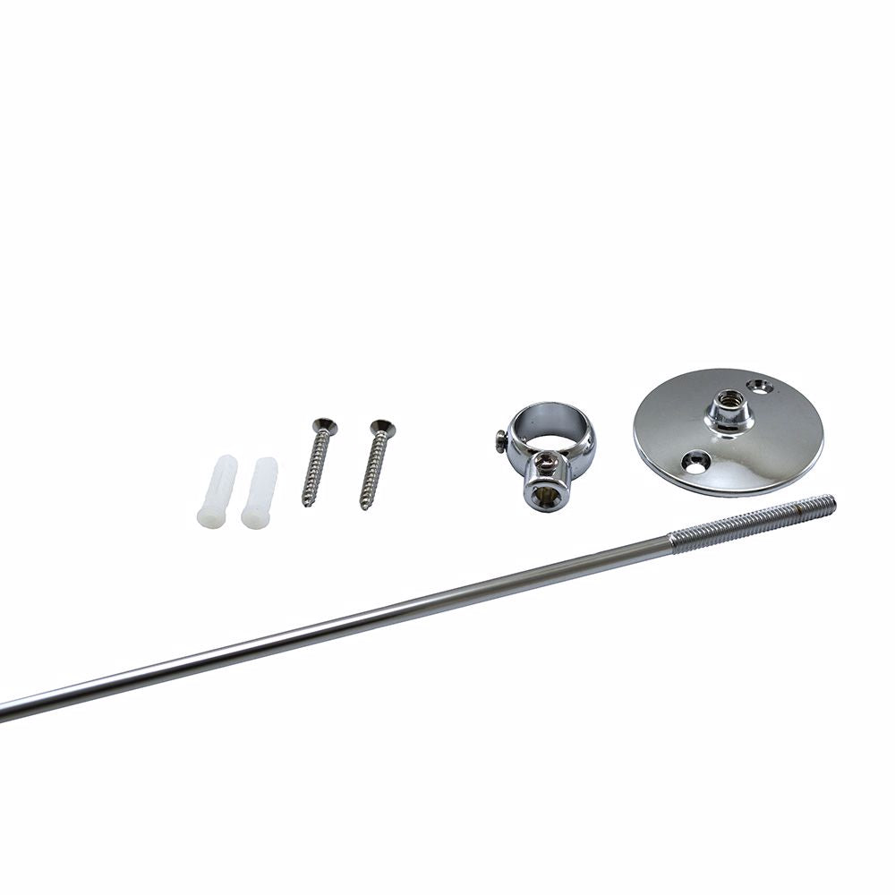 Jones Stephens B60002 Ceiling Bracket and Rod Holder with Standard Size 36" Rod for Add-A-Shower Unit