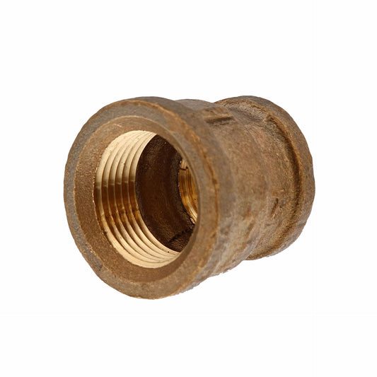 Jones Stephens B74148LF 3/4" x 1/2" Bronze Reducing Coupling