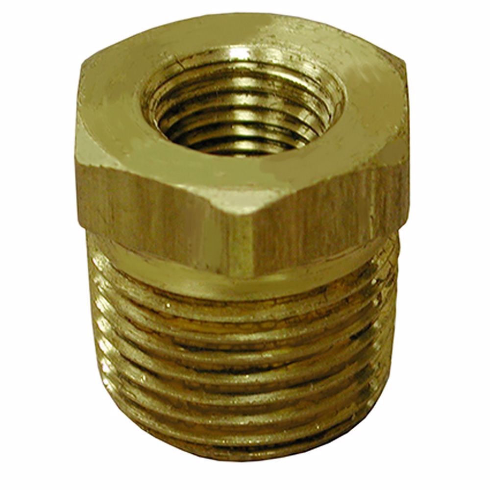 Jones Stephens B74204LF 1/2" x 1/4" Bronze Hex Bushing