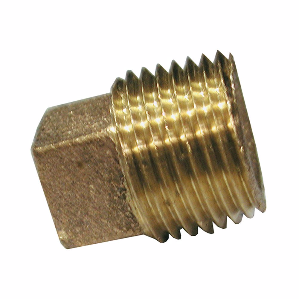 Jones Stephens B74285LF 3/4" Bronze Cored Plug with Square Head