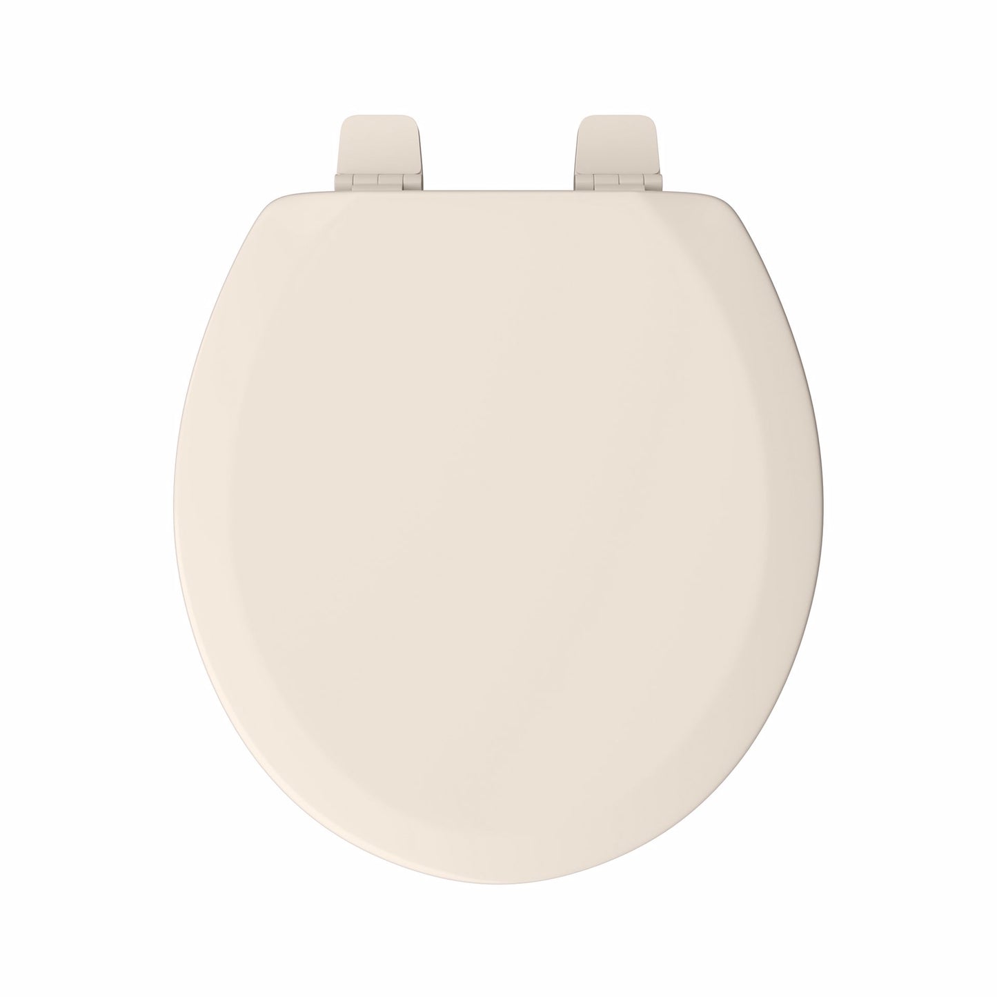 Jones Stephens C013WD01 Bone Deluxe Molded Wood Toilet Seat, Closed Front with Cover, Round